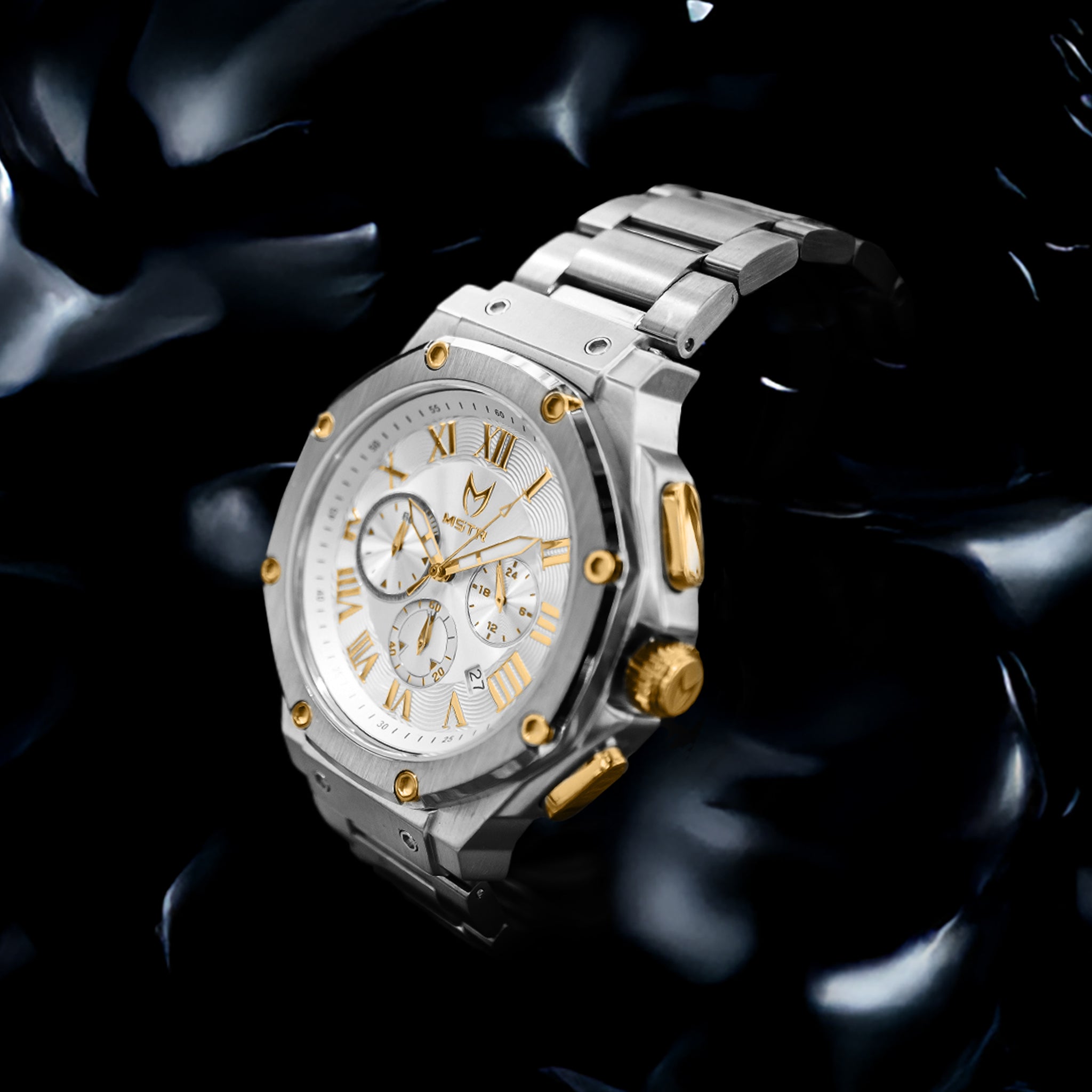 AM1045SS - AMBASSADOR SILVER & GOLD WATCH