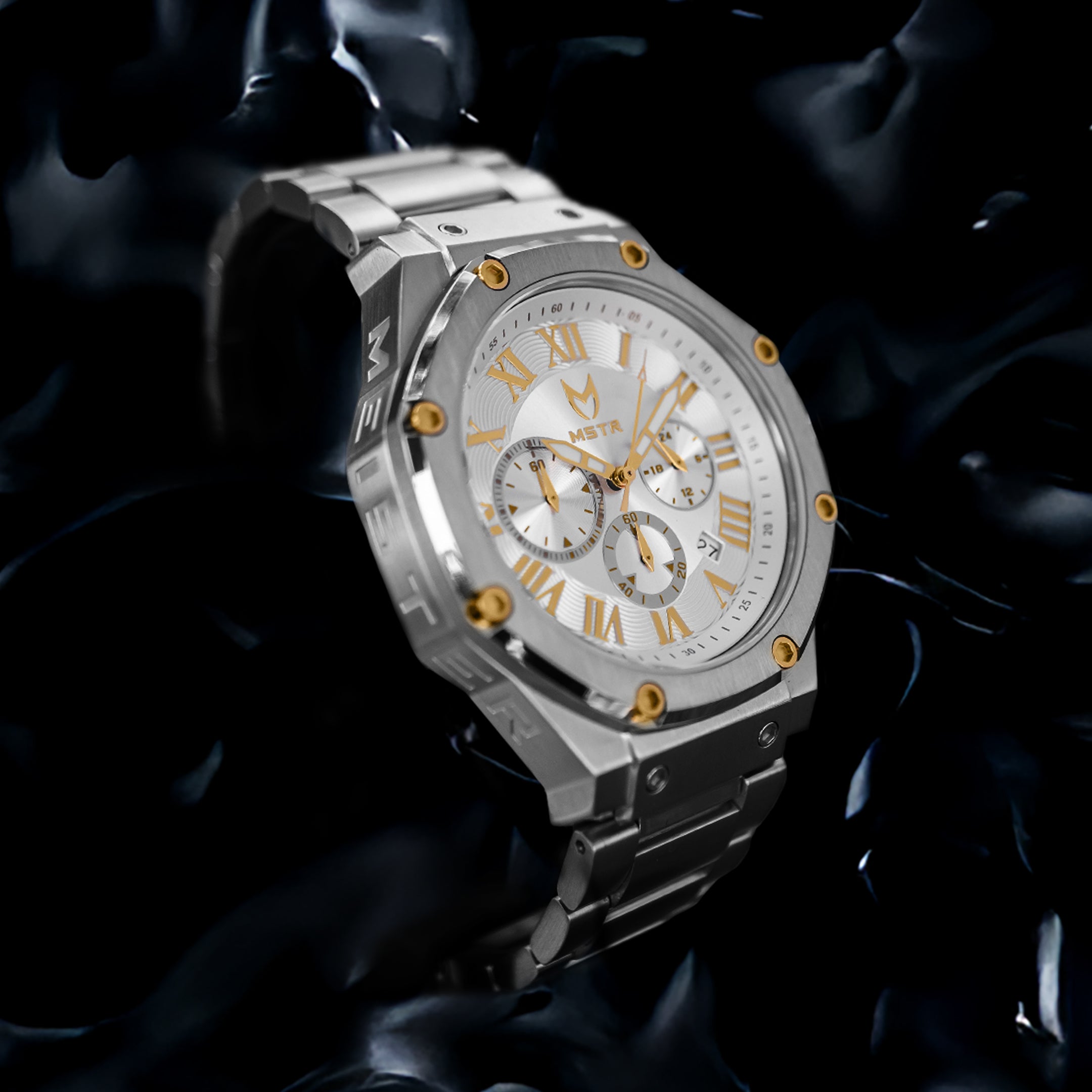 AM1045SS - AMBASSADOR SILVER & GOLD WATCH