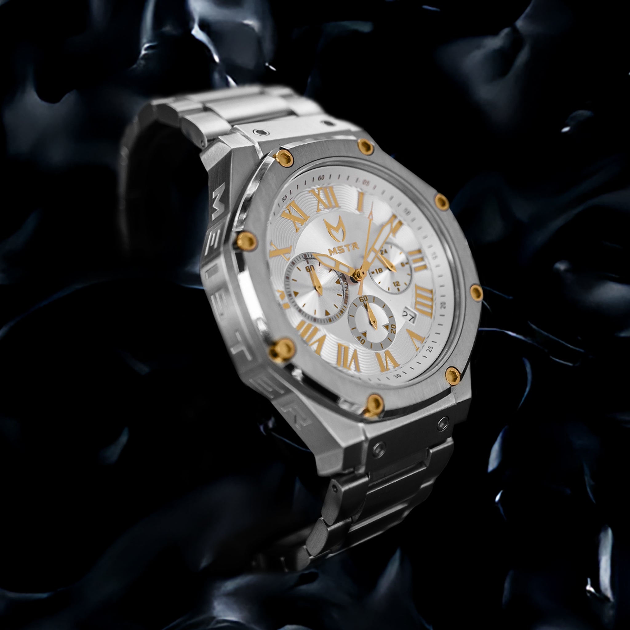 AM1045SS - AMBASSADOR SILVER & GOLD WATCH