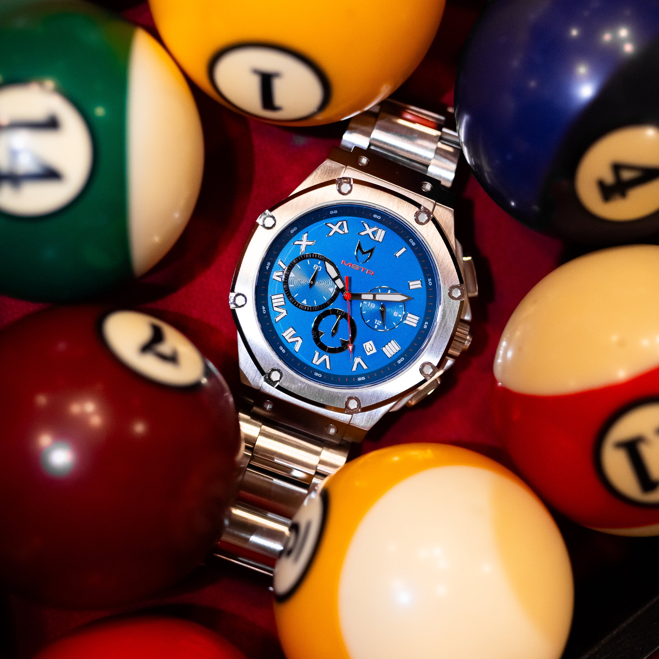 AM1054SS - AMBASSADOR SILVER / LA BLUE STEEL WATCH