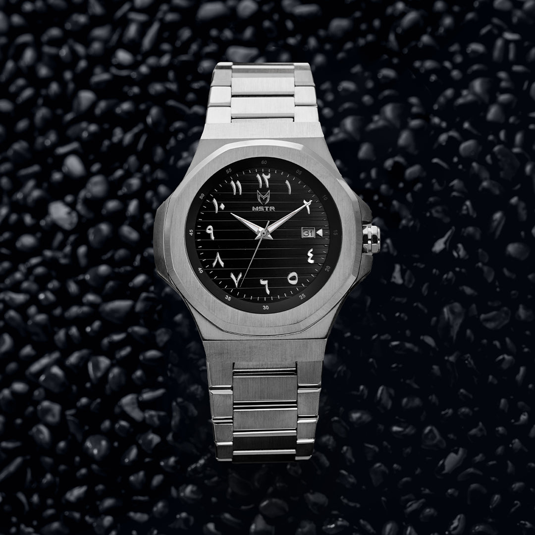 DS104SS - DAY TRIP STEEL SILVER AND BLACK WATCH