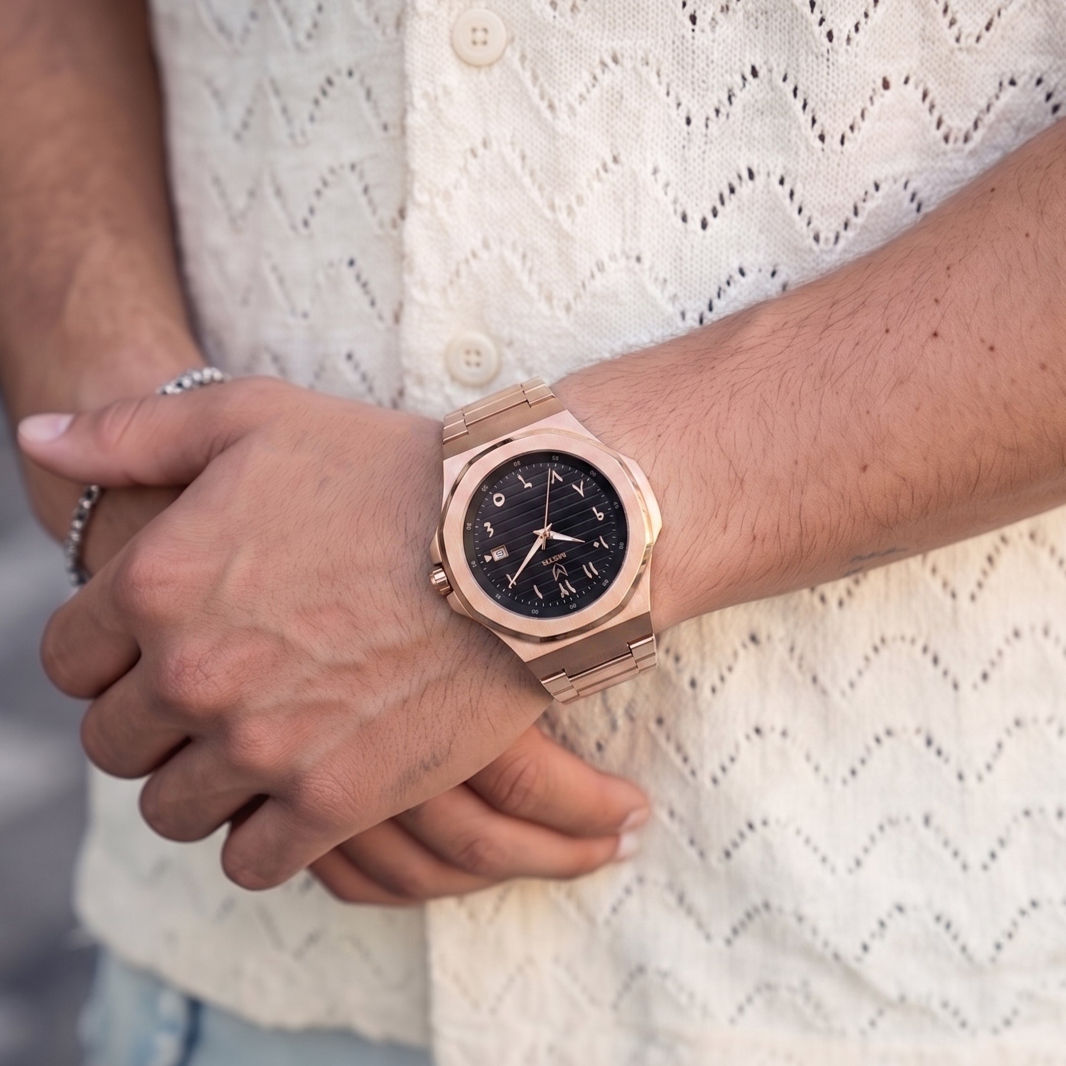 DS105SS - DAY TRIP STEEL ROSE GOLD WATCH