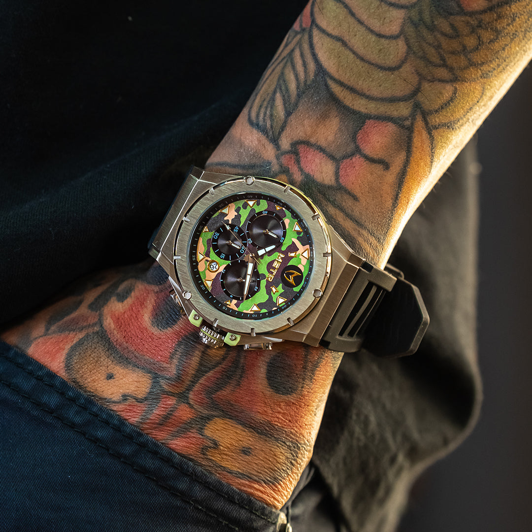 AM279RB - MK SILVER CAMO WATCH – MSTR