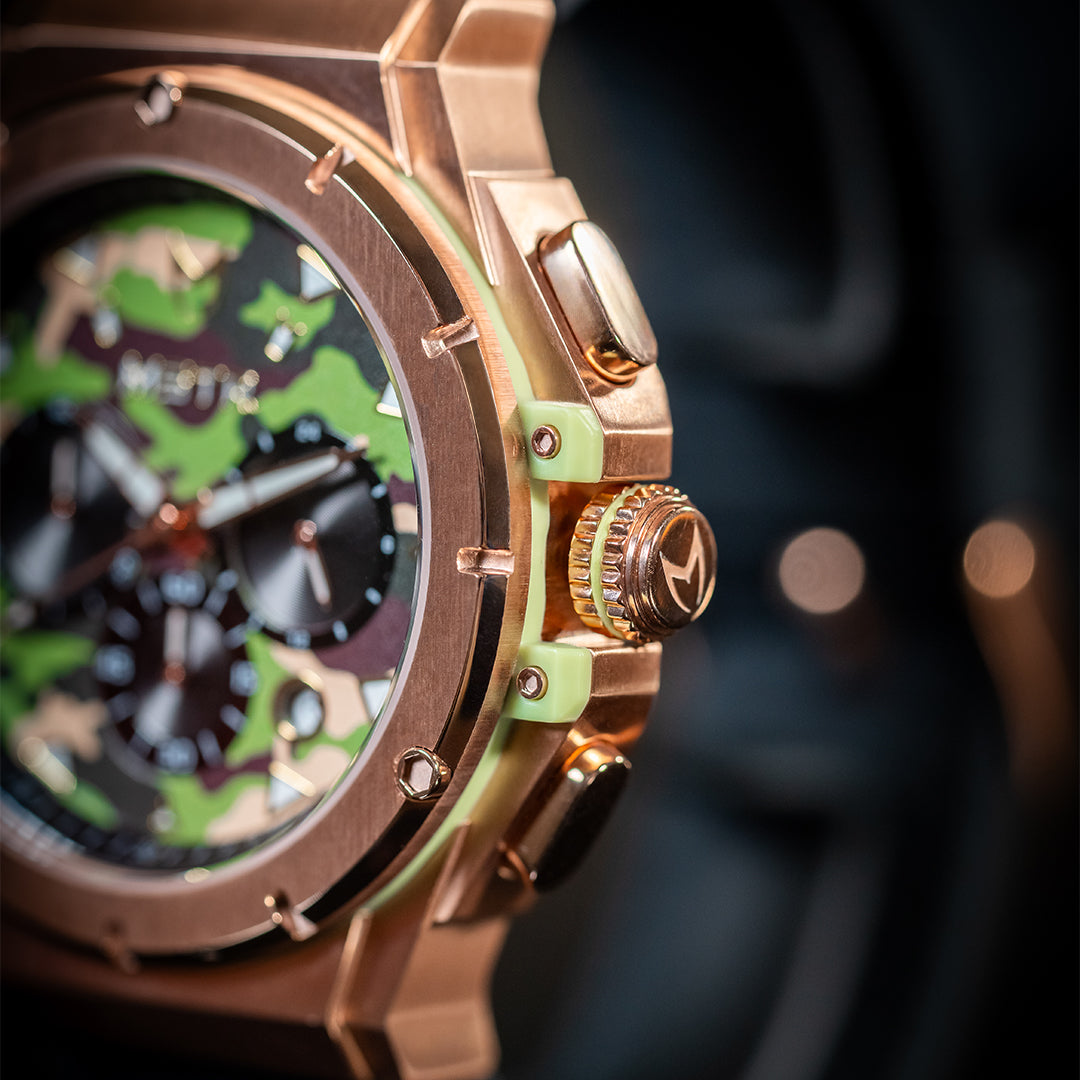 AM280RB - MK ROSE GOLD CAMO WATCH – MSTR
