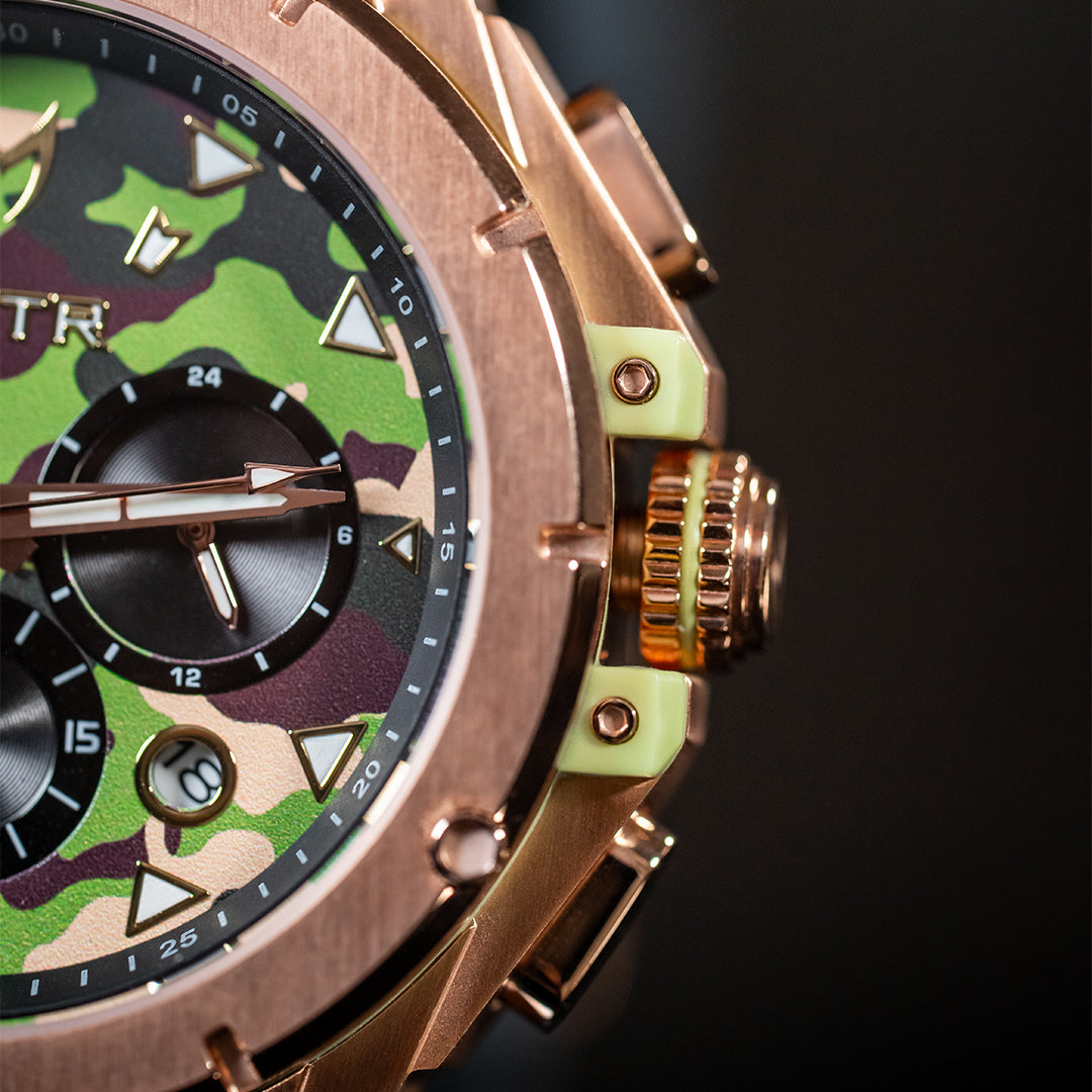 AM280RB - MK ROSE GOLD CAMO WATCH – MSTR