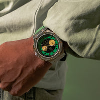 Thumbnail for AM1055SS - AMBASSADOR SILVER / DOOM GREEN WATCH