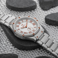 Thumbnail for MSTR Ambassador Ultra Slim AU137SS Silver and copper watch