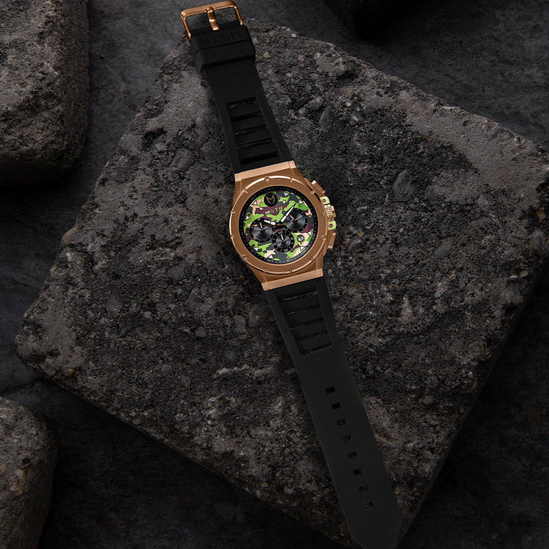 AM280RB - MK ROSE GOLD CAMO WATCH – MSTR
