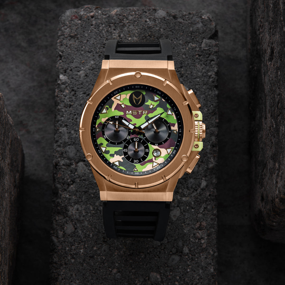 AM280RB - MK ROSE GOLD CAMO WATCH – MSTR