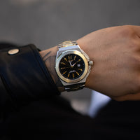 Thumbnail for MSTR Noble NO118SS CHAMPAGNE GOLD and SILVER STEEL TWO-TONE watch on models wrist