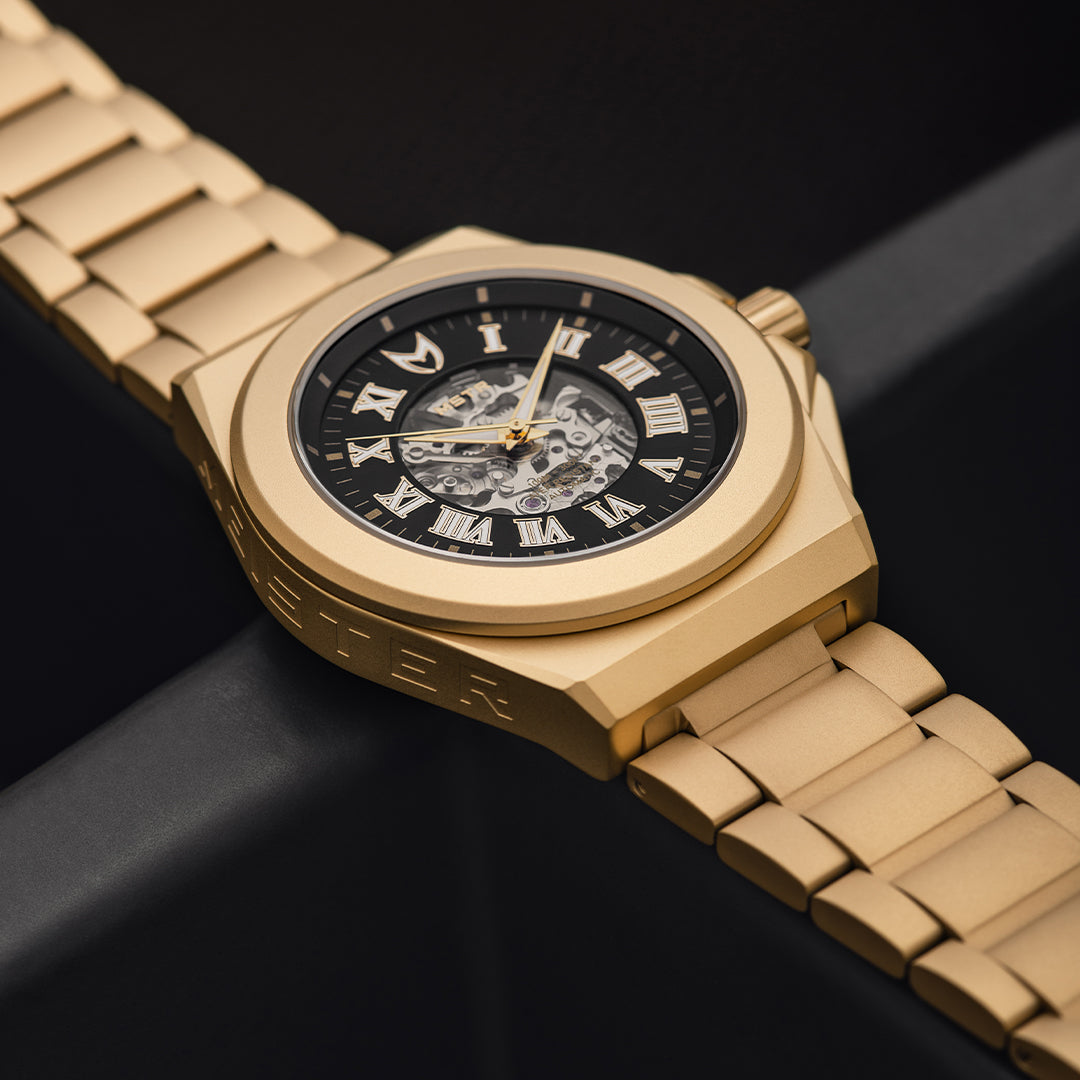 NO111SK - NOBLE GOLD SKELETON AUTOMATIC