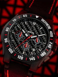 Thumbnail for GT003LB - GT BLACK / BLACK / LEATHER BAND