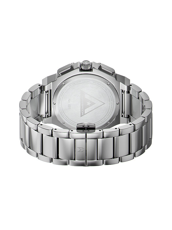 AM1000SS - AMBASSADOR POLISHED TITANIUM / BLACK / SS BAND