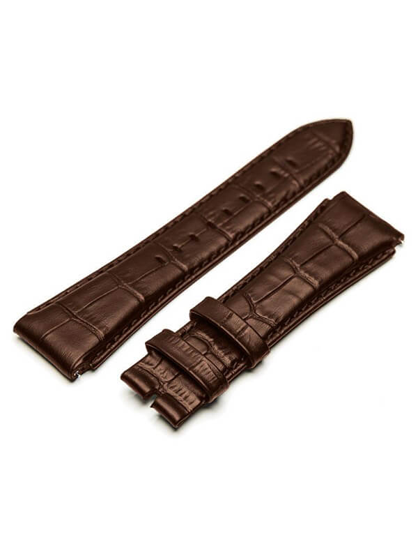 SB225CB - BROWN CROC STYLE BAND / BROWN STITCH