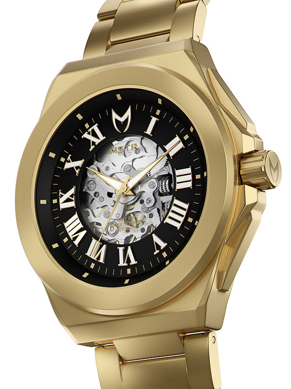 MSTR Noble Automatic NO111SK gold watch side render 