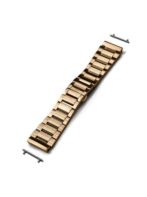 SB264SS - ROSE GOLD BRUSHED SLIM STEEL BAND 18MM