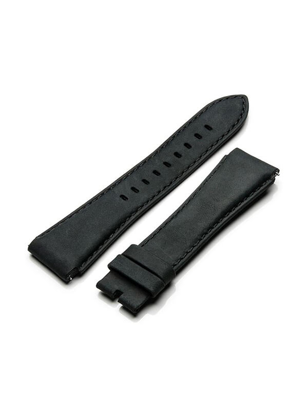 SB211LB - BLACK SUEDE LEATHER BAND / BLACK STITCH