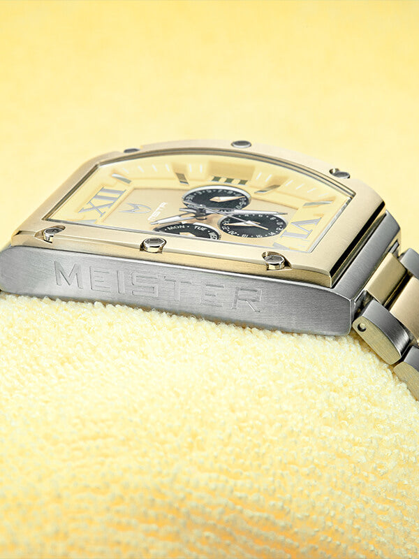MJ126SS - MAJOR SILVER / GOLD / STEEL BAND