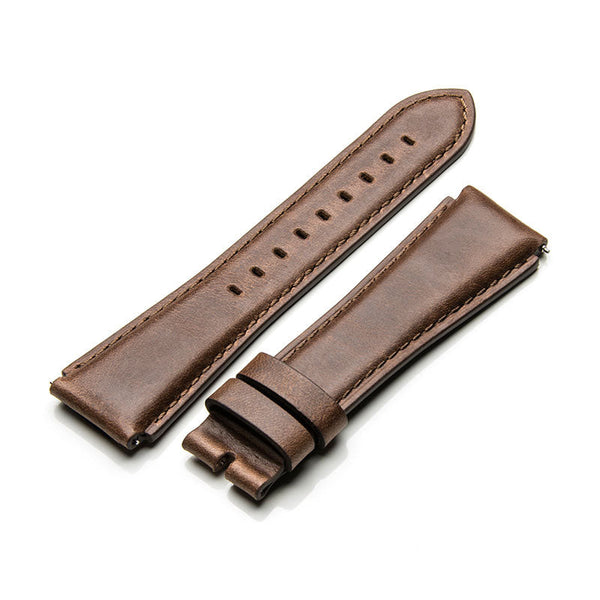 SB206LB - VINTAGE BROWN LEATHER BAND / BROWN STITCH (HORWEEN)