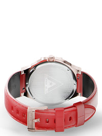Thumbnail for AU114CB- ULTRA ROSE GOLD  / RED / LEATHER BAND