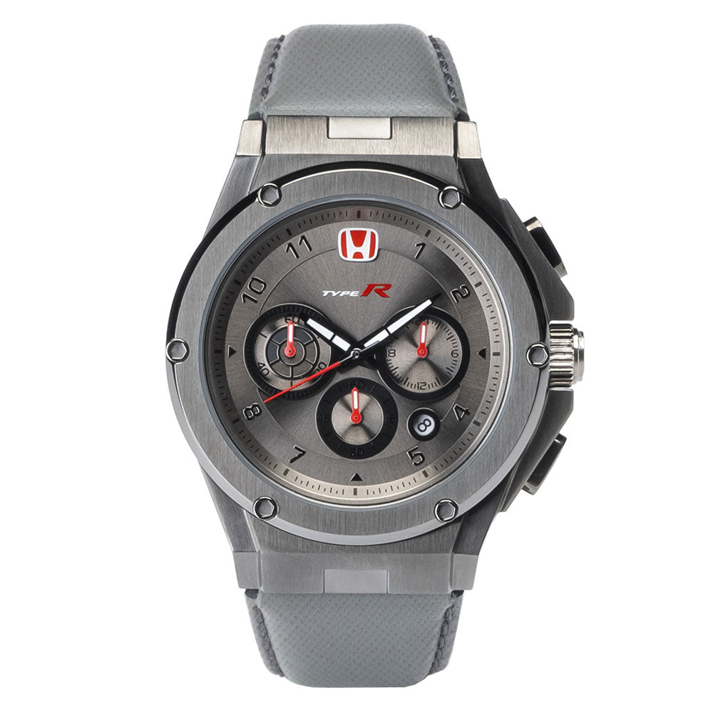 AM247TR - MK3 TITANIUM / GRAY / LEATHER BAND