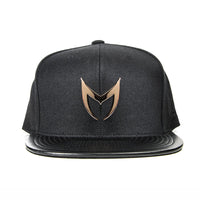 Thumbnail for MSTR X Mitchell & Ness Snapback Hat - Rose Gold & Black
