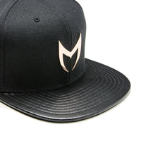 Thumbnail for MSTR X Mitchell & Ness Snapback Hat - Rose Gold & Black