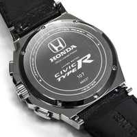Thumbnail for AM237TR - MK3 SILVER / BLACK CF / LEATHER BAND (Honda Type R)