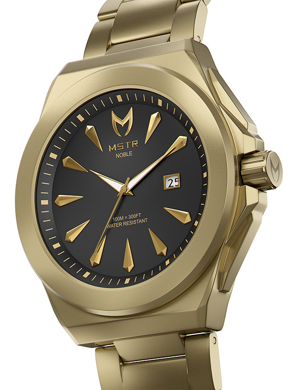 NO114SS - NOBLE GOLD / BLACK WATCH