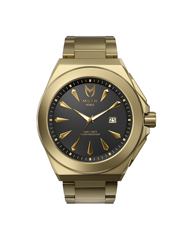 NO114SS - NOBLE GOLD / BLACK WATCH