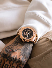 Thumbnail for AM262SS - MK4 ROSE GOLD WATCH / BLACK / STEEL BAND