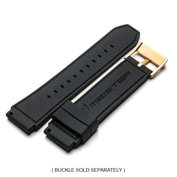 SB210RL - BROWN CROC STYLE RUBBER BAND / BLACK STITCH