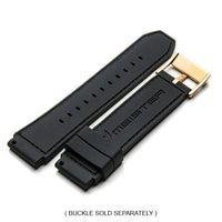 Thumbnail for SB210RL - BROWN CROC STYLE RUBBER BAND / BLACK STITCH