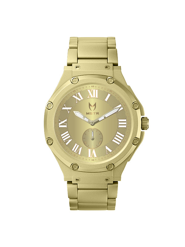 MSTR Ambassador Ultra Slim AU141MV2 gold front watch render