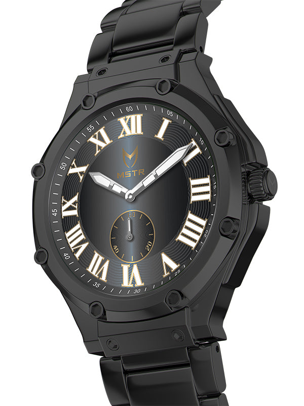 MSTR Ambassador Ultra Slim AU140MV2 gunmetal side watch render