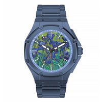 Thumbnail for AM407SS - 41 MM VAN GOGH MATTE BLUE WATCH WITH STEEL STRAP