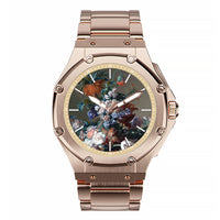 Thumbnail for AM406SS - 41 MM JAN VAN HUYSUM WATCH ROSE GOLD WITH STEEL STRAP