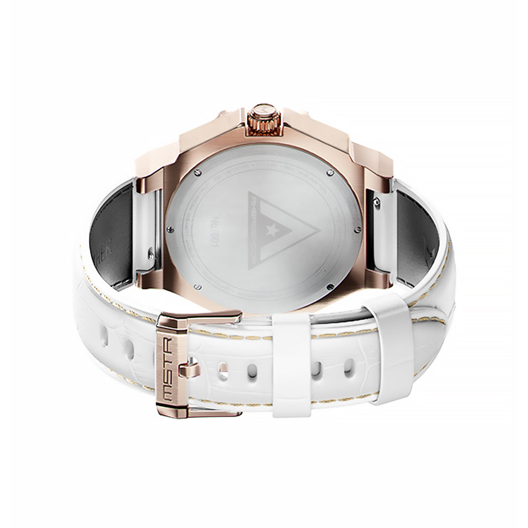 AM406LB - 41 MM JAN VAN HUYSUM WATCH ROSE GOLD WITH LEATHER STRAP