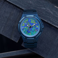 Thumbnail for AM407SS - 41 MM VAN GOGH MATTE BLUE WATCH WITH STEEL STRAP