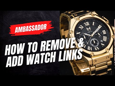 MSTR Ambassador 139SS  Rose gold and black watch Band Instruction Video