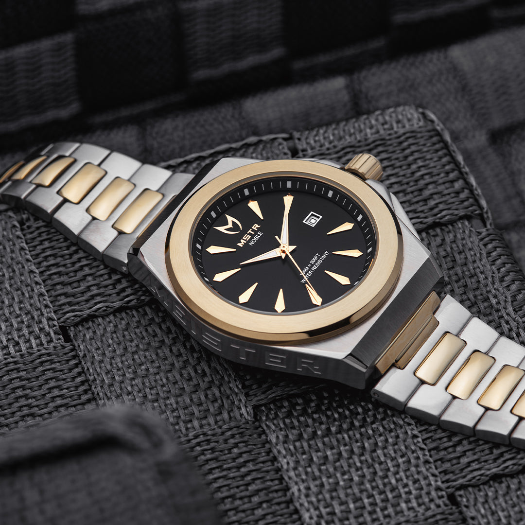 MSTR Noble NO118SS CHAMPAGNE GOLD and SILVER STEEL TWO-TONE watch