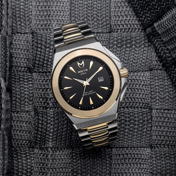 NO118SS - NOBLE CHAMPAGNE GOLD / SILVER STEEL TWO-TONE WATCH – MSTR