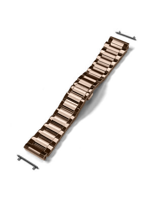 SB237SS ROSE GOLD SEMI POLISH STEEL BAND