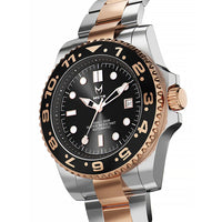 Thumbnail for MSTR Voyager VO117SSV2 Silver black and rose gold automatic watch side render